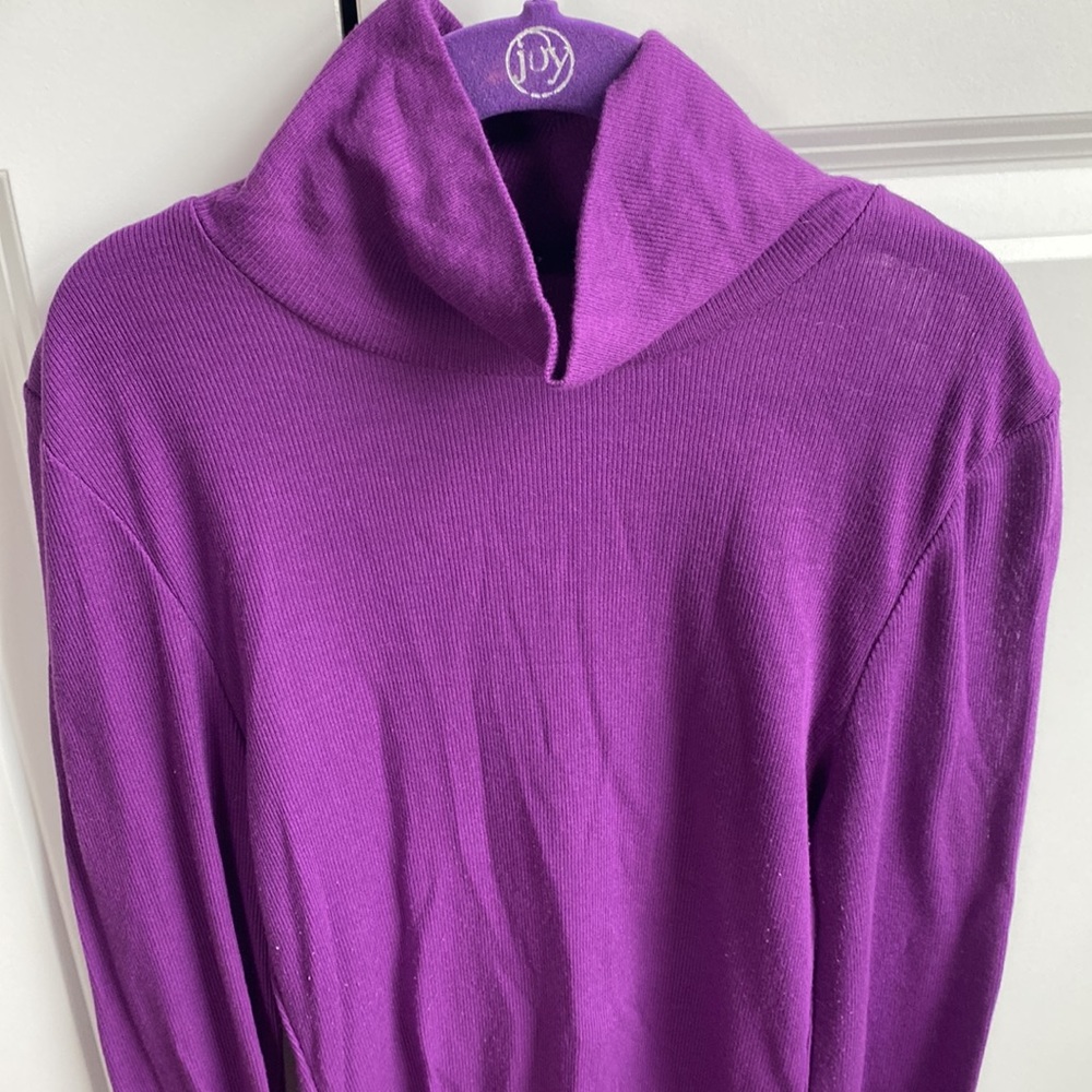 Free People Intimately Purple Turtleneck - soft long sleeve -XS